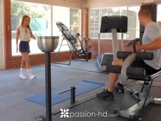 PASSION-HD 10 min after school gym fuck with school teenager Lilly Ford