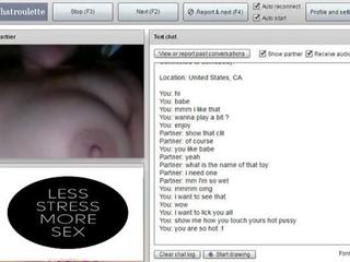 Chatroulette 118 - libidinous Chubby and her Toy